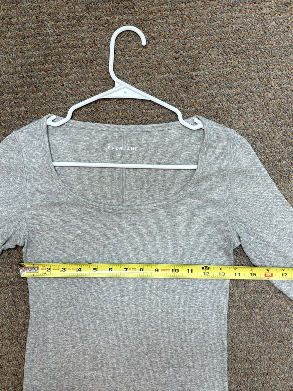 Everlane Rib Scoop Neck Tee - Picture 7 of 8